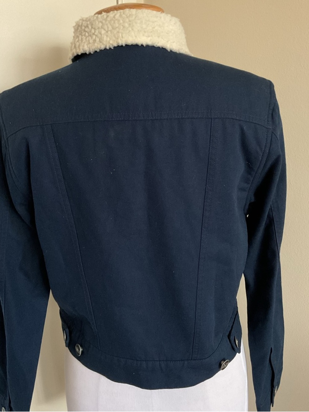 Hurley Women’s Trouper Sherpa-Lined Canvas Jacket Obsidian Extra Small XS - Picture 6 of 11